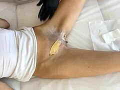 Wet and wild: Sugarnadya's foot fetish and pussy waxing