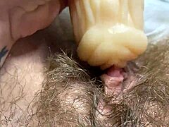 Sensual amateur enjoys a closeup orgasm from homemade masturbation