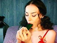 Sensual mouth sounds and deep throat pleasure in this ASMR video
