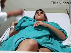 Hentai Daniela gets her tits sucked by imm doctor in public