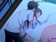18-year-old step-sister gets seduced by her stepbrother in Hentai animation