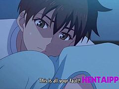 Poprvé sdílejí postel: Nevlastní bratr a nevlastní sestra zkoumají své touhy v animovaném seriálu Hentai