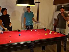 We were supposed to teach them pool but ended up having sex with them there