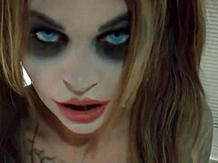 HD video of harleyquinnnude's striptease and dirty fucking