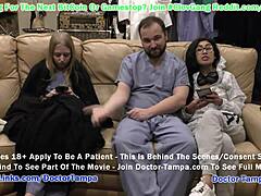 Doktor Tampa giver Jaysmine Rose og sygeplejersken Ava Seren handsker i en POV-video for girlsgonegyno com