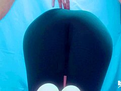 Big ass wife gets fucked by her yoga instructor in spandex