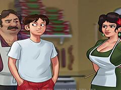 Cartoon games go wild with a mature Mexican's big ass in Summertime Saga