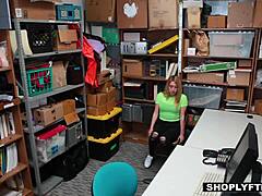 Shoplyfter - Giggly Teen Groped and Fucked By Security