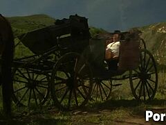 Olivia del Rio a nagy melleit mutogatja, miközben kint lovagol egy kemény farkra