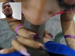 Pareja negra disfruta del sexo anal duro sin condón