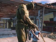 Stor pik møder stram røv i Fallout 4s monster scene