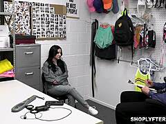 Milf mom and daughter get naughty with police officer Mike Mancini in shop