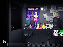 Cartoon wite enjoys wanking and fnaf action in animation