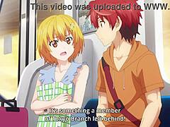 Een sexy tiener in slipje wordt ondeugend in een niet-gecensureerde Japanse anime-video