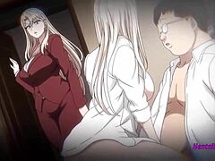 ¡Mamá dibujada y hijastra en hentai erótico! ¡No te pierdas esta escena caliente!