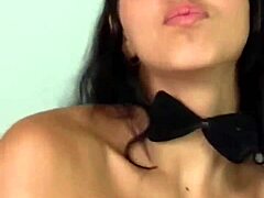 Santica Mahito's natural tits and lingerie on display