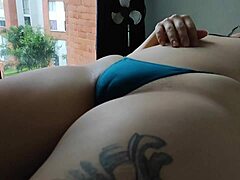 HD video of me fingering my fat thong pussy