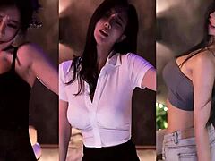 A adolescente asiática Tiger Shocking desfruta de sexo público e dança orgásmica