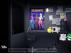 Huge ass gets pounded by a massive Fnaf character in a steamy game porn video