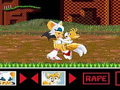 Tails gets his tail wagging in this hentai game animation