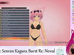 Virtual YouTuber lewdneko performs Senran Kagura Burst first part