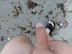 Nudez pública na praia