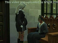 Gatas de peitos grandes em chão sagrado: Um conto de Sims 4