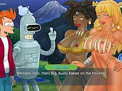 American-style animated hentai game features busty Amazon babes