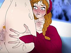 Anna's erotic encounter in a chilly animated pornographic short film