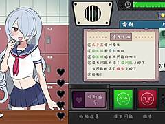 Japanese schoolgirl gets punished in Hentai game