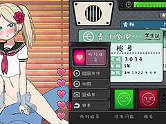 Japans schoolmeisje krijgt straf in Hentai-spel