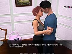 Dusklight Manor: Audrey and John's intimate encounter in a room