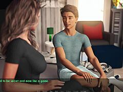 浮気妻とセクシーな義母が3Dアニメポルノゲームで生き返る