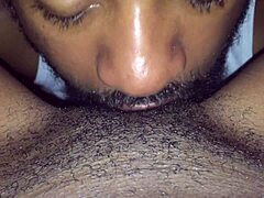 Slurping pussy and cum in mouth for a female orgasm